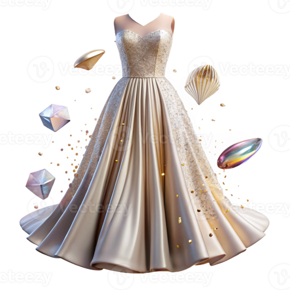 elegant creative Elegant Wedding Dress Gown Transparent for Fashion Design original png