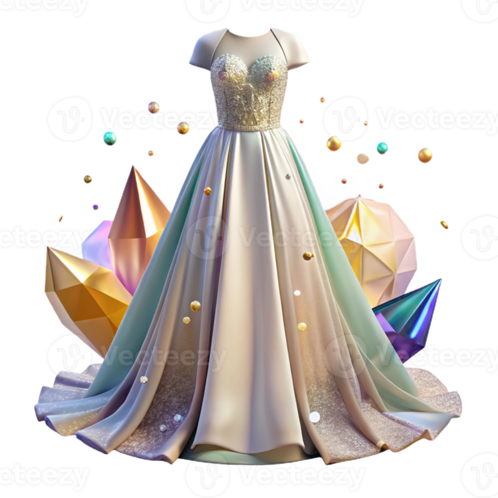 extraordinary classic Elegant Wedding Dress Gown Transparent for Fashion Design premium png