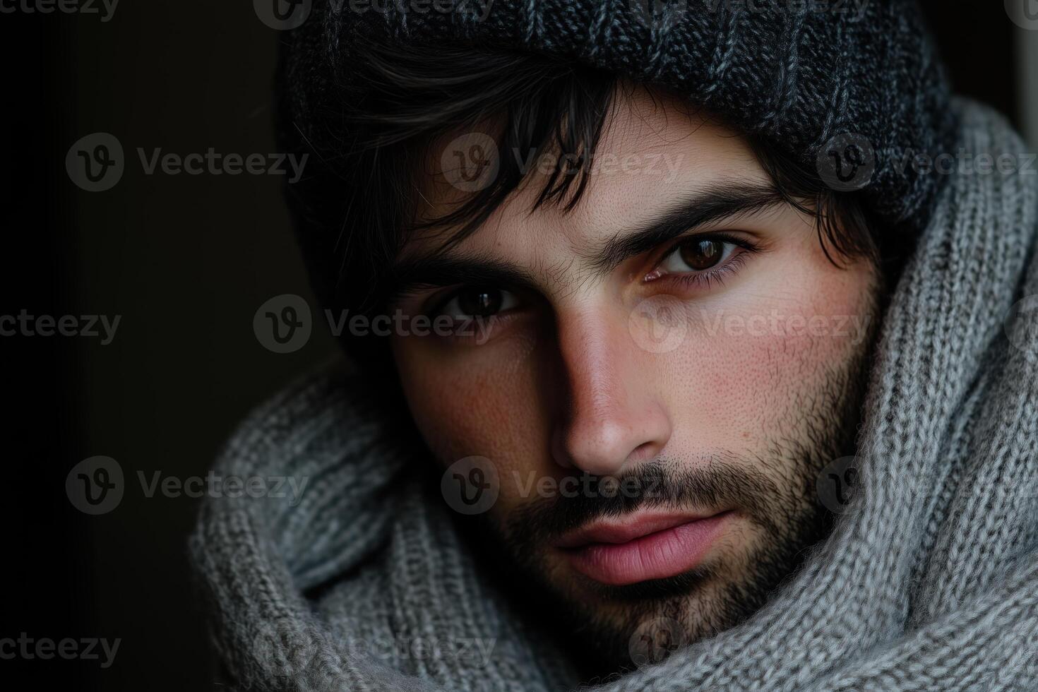 A man with a beard and a beanie photo