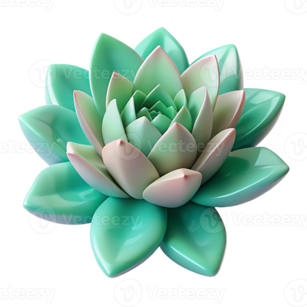 stunning abstract Emerald Cactus Flower Texture Desert Blossom Isolated high quality png