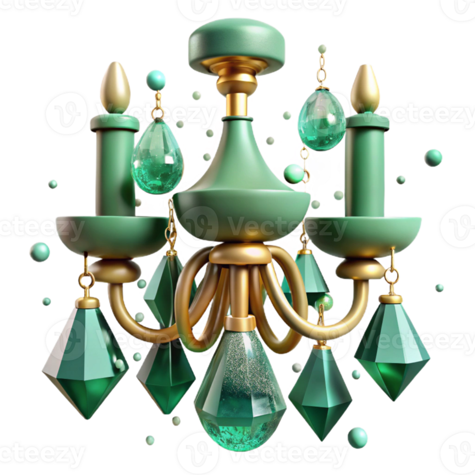 stunning artistic Emerald Earrings Chandelier Design Cutout for Statement Pieces png