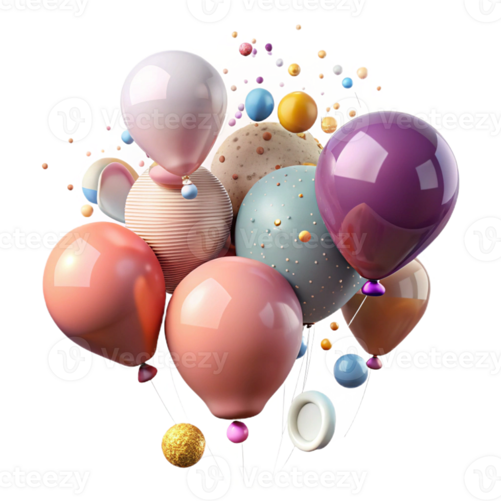 extraordinary modern Floating Balloons Upward Cutout for Joyful Designs detailed png