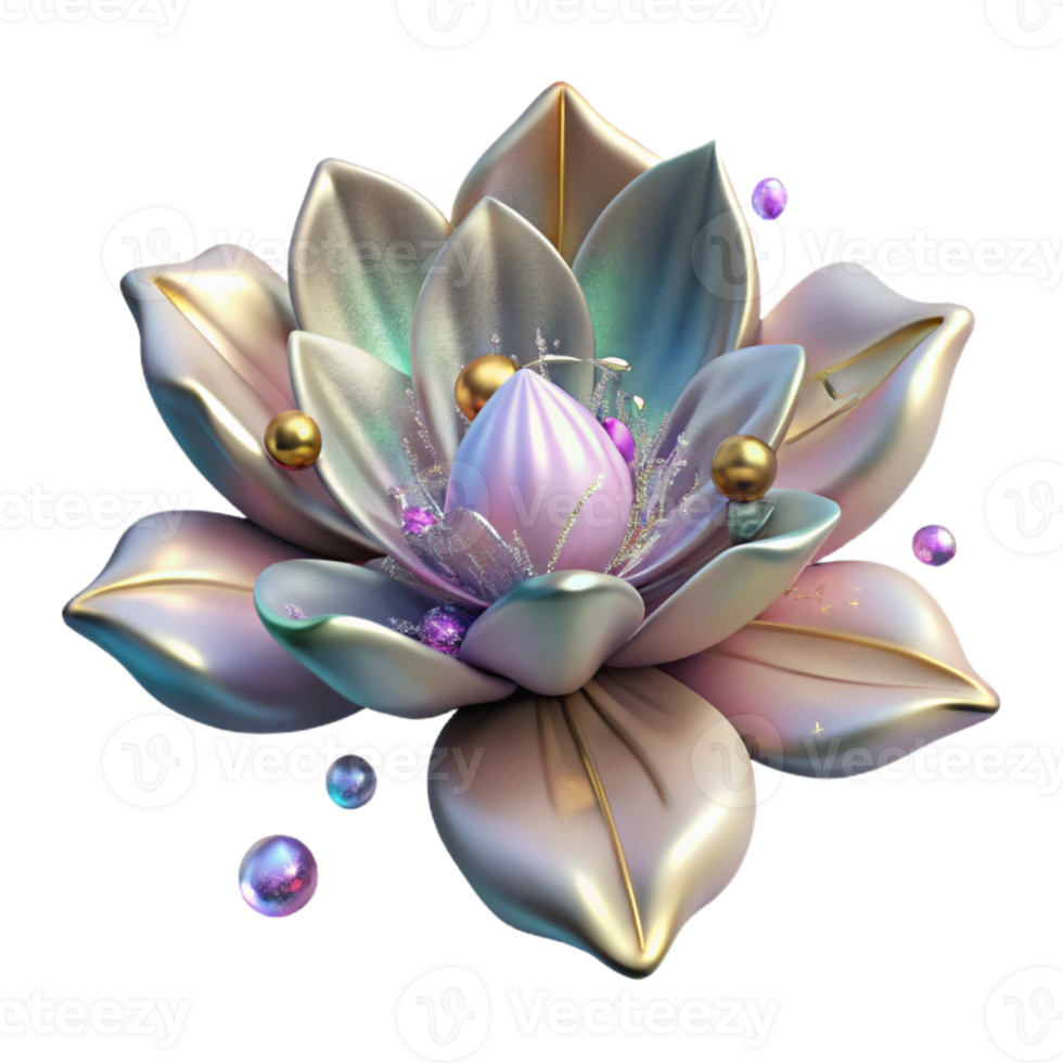 vibrant contemporary Flower Petal Isolated for Romantic Illustrations premium png