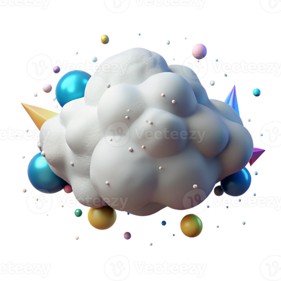 stunning rustic Fluffy Cloud Cutout for Weather Graphics detailed png