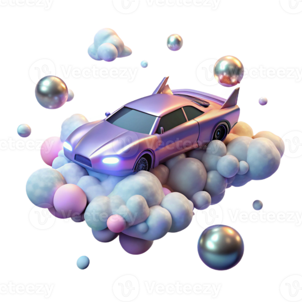 wonderful traditional Flying Car Above Clouds Cutout for Sky Backgrounds high resolution png