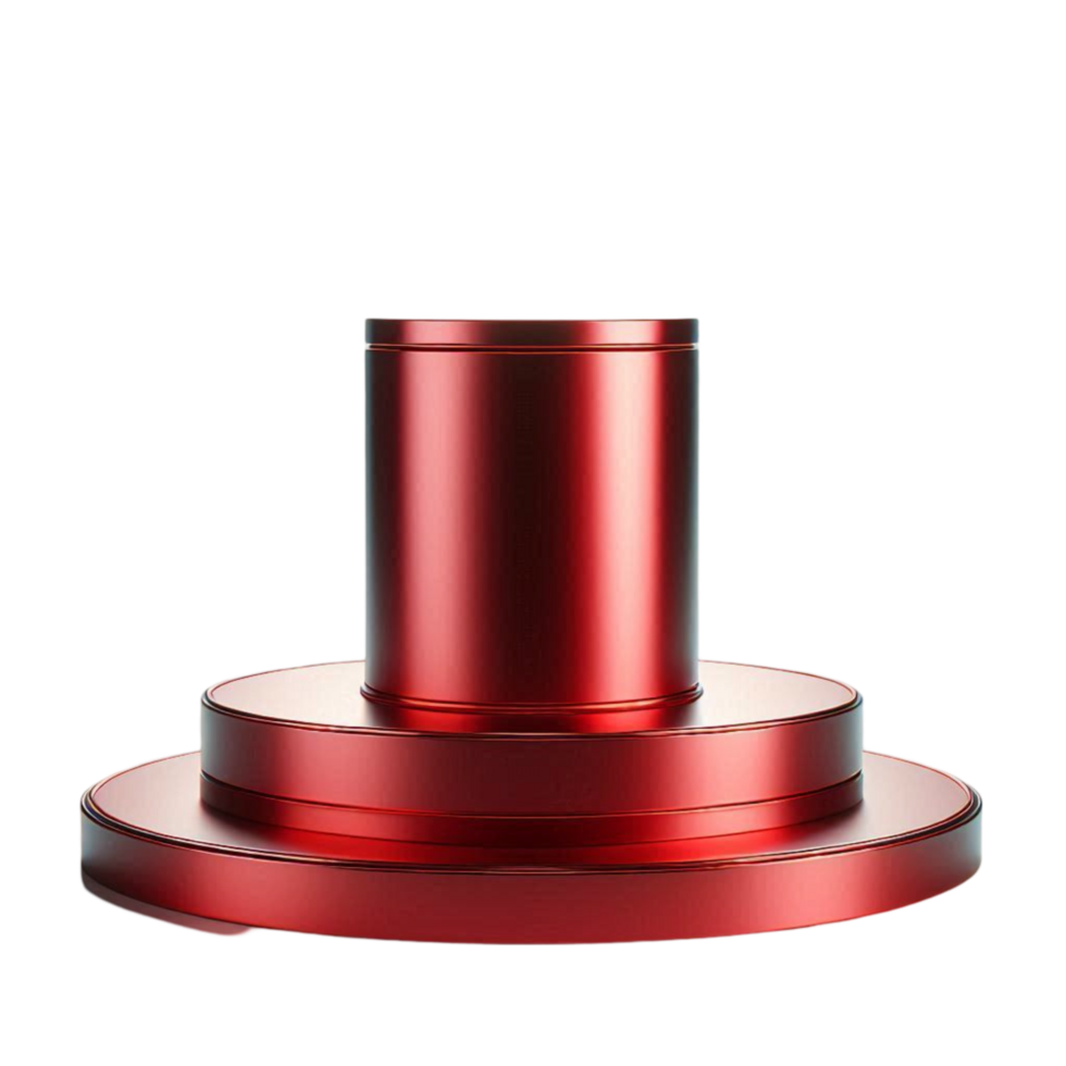Red Metallic Connector Stand png
