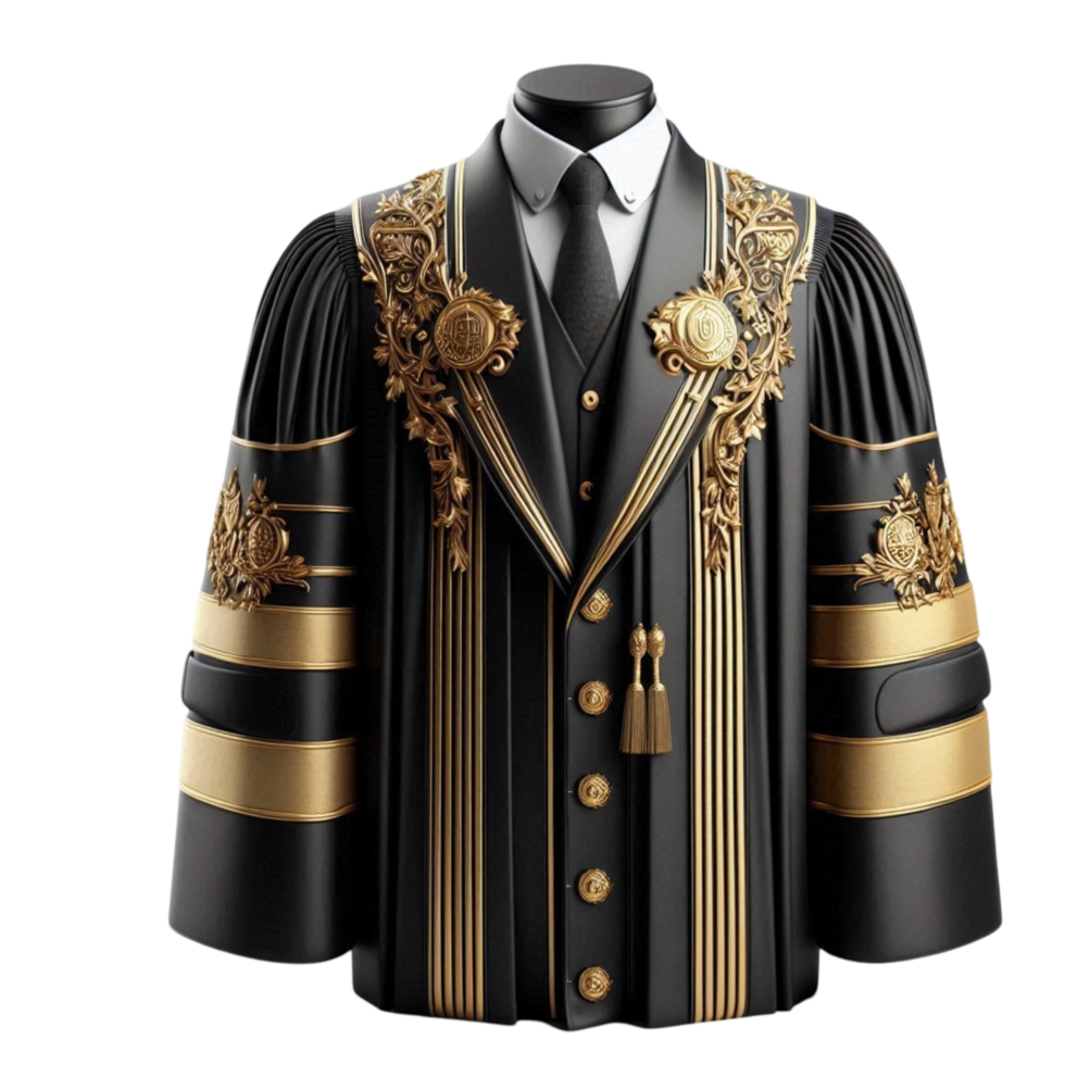 Black and Gold Elegant Suit Jacket png