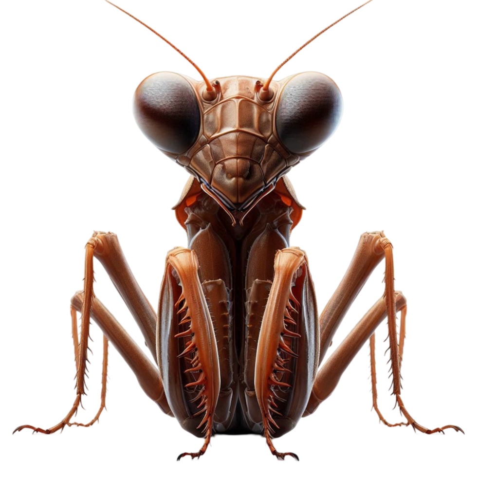 Full-Body Mantis on White Background png