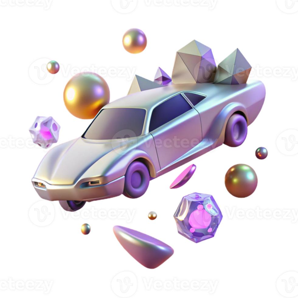 dramatic classic Flying Car Graphics for Automotive Projects genuine png