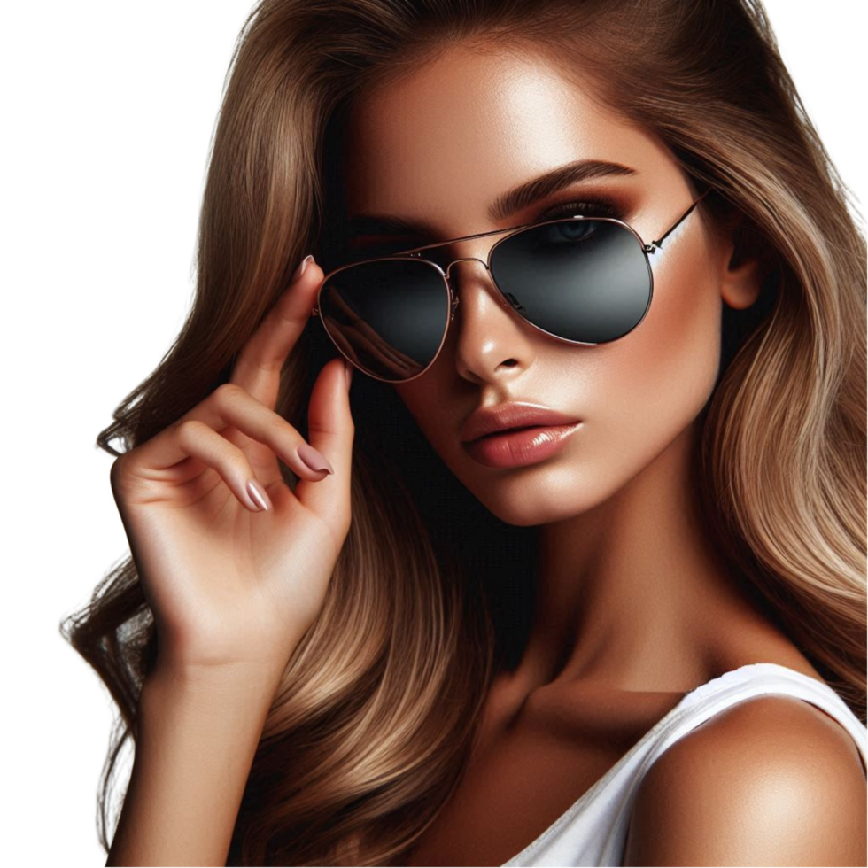 Glamorous Woman in Sunglasses png