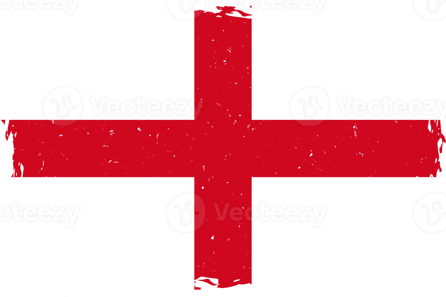 England flag brush stroke with grunge distressed texture png