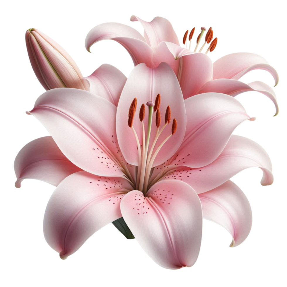 Soft Pink Lily Blossom png