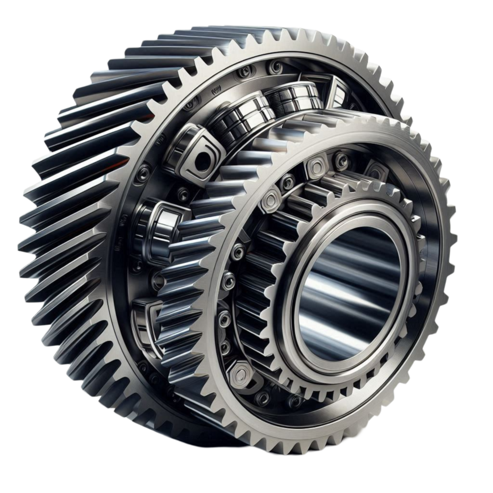 Realistic 3D Metal Gears and Cogs png