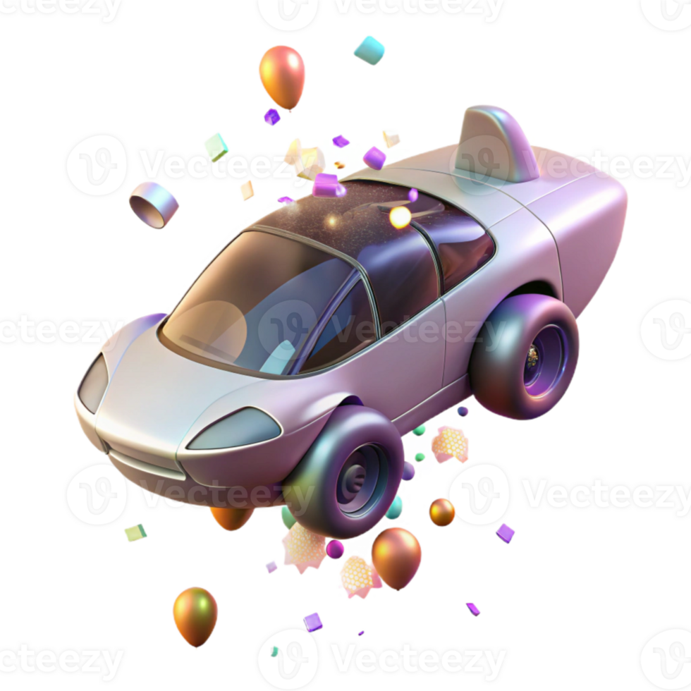 wonderful classic Flying Car with Vertical Takeoff Isolated for Urban Mobility high quality png