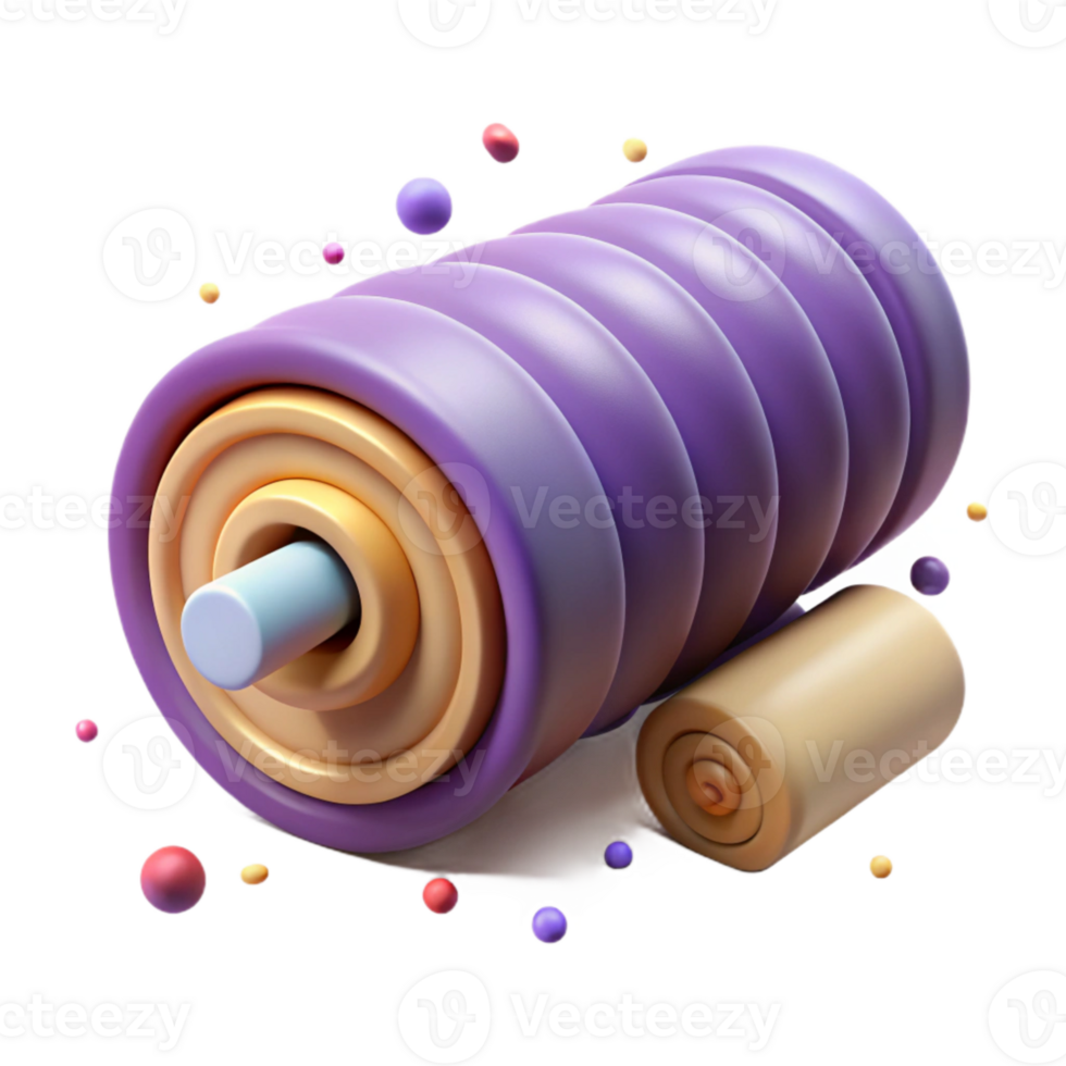 magnificent minimalist Foam Roller Muscle Recovery Cutout for Physical Therapy genuine png