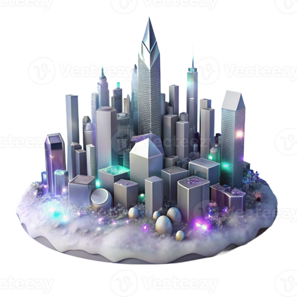wonderful traditional Foggy City Skyline at Night Transparent for Urban Landscapes professional png