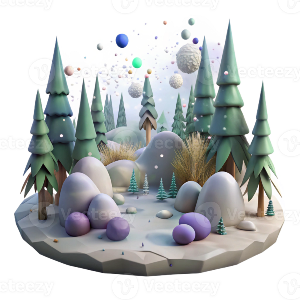 stunning traditional Foggy Forest Panorama Isolated for Widescreen Projects authentic png
