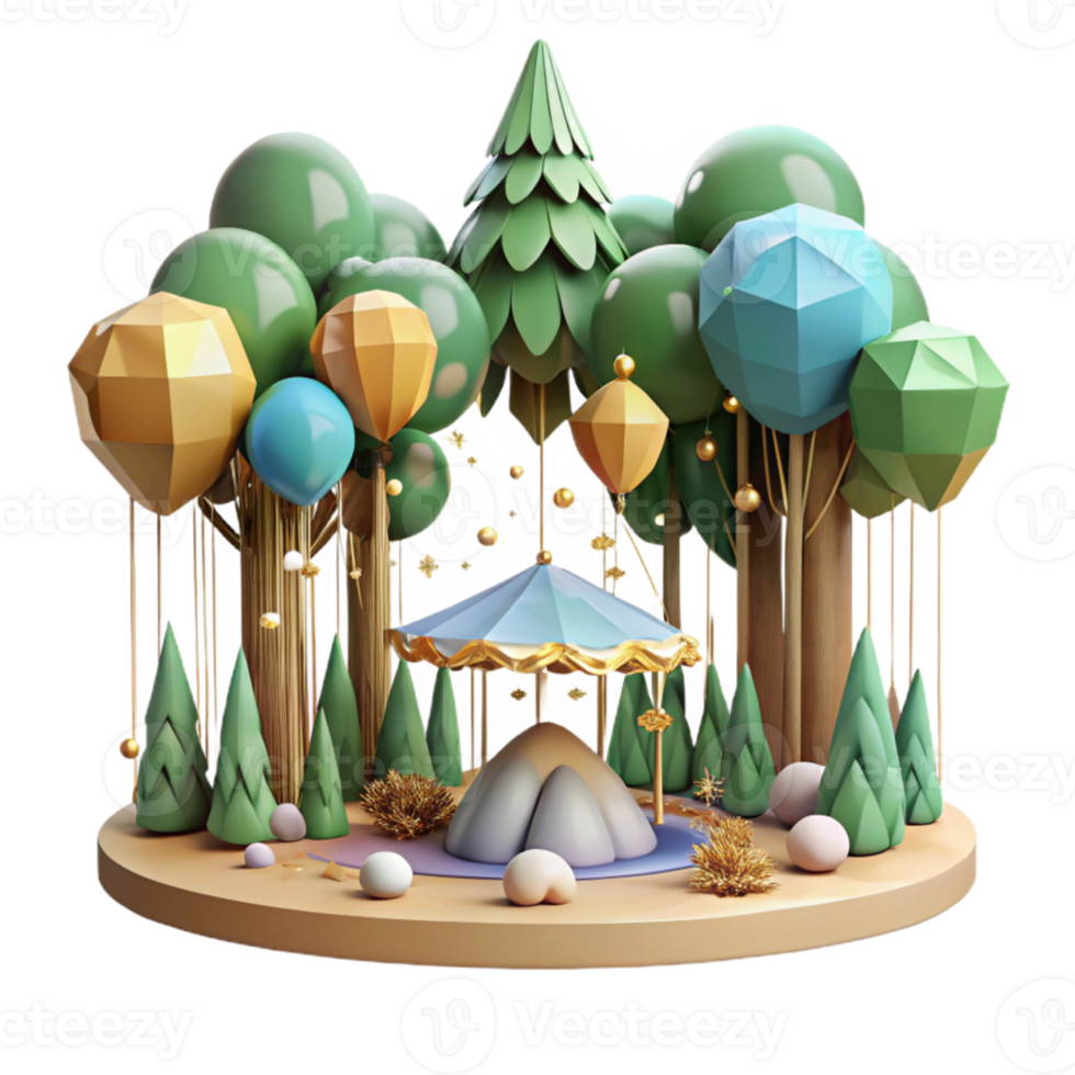 beautiful abstract Forest Canopy Tranquil Background Cutout authentic png