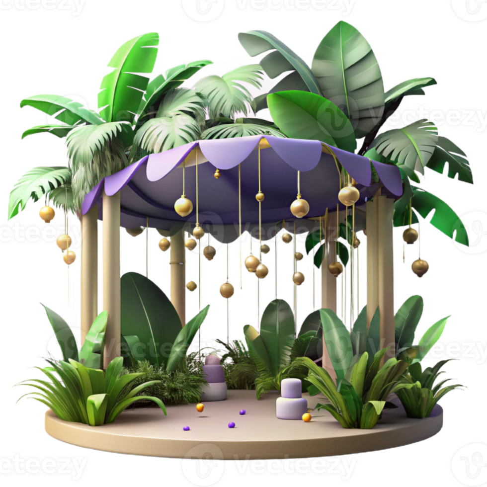 stunning abstract Forest Canopy Realistic Illustration Isolated exclusive png