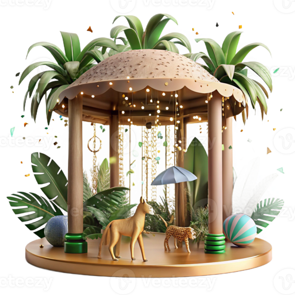 vibrant rustic Forest Canopy Sunbeams Isolated exclusive png
