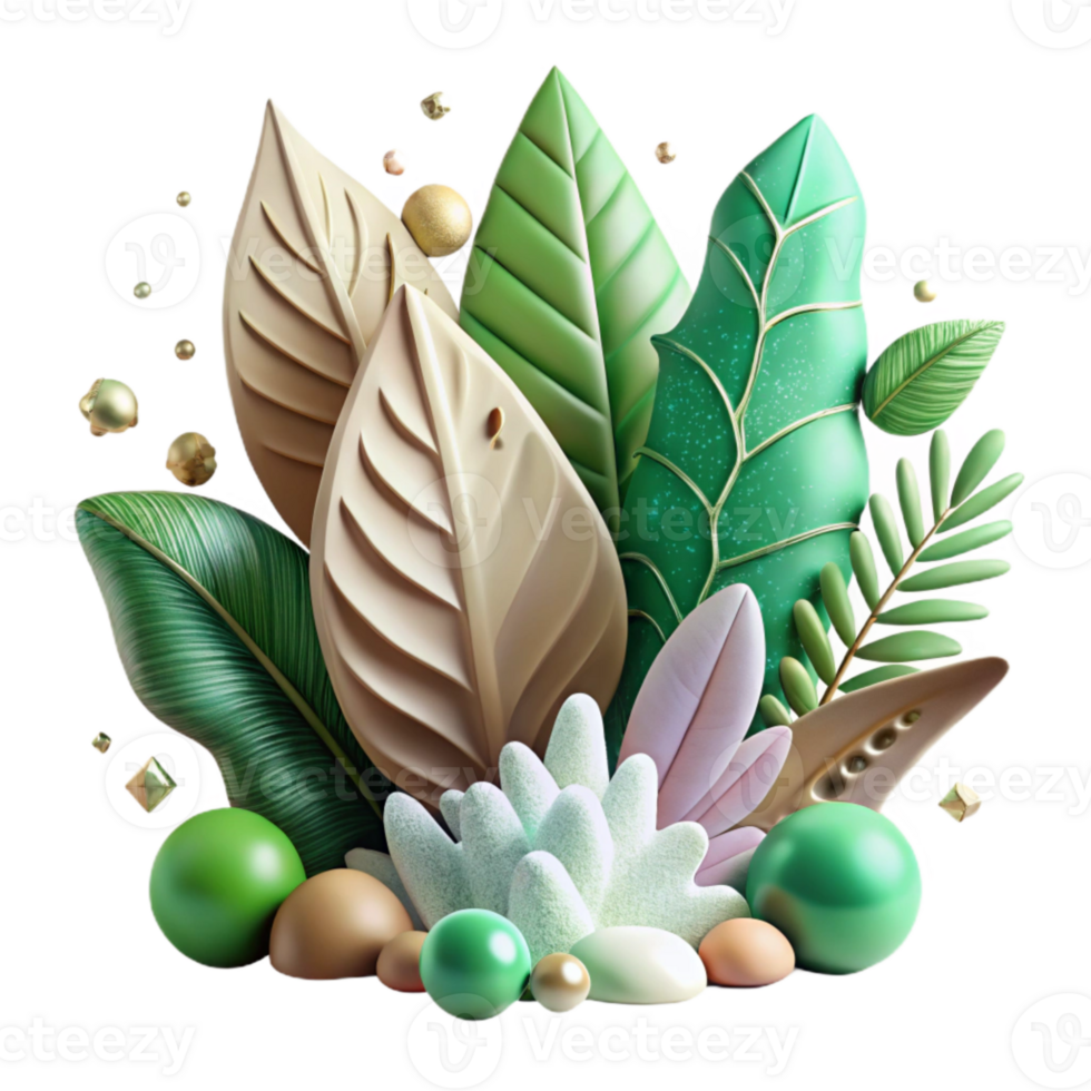 vibrant minimalist Forest Flower Meadow Transparent for Spring Projects authentic png
