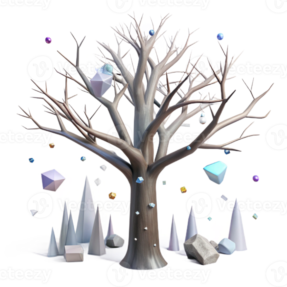 wonderful classic Forest Tree Silhouette Bare Branches Isolated for Winter high resolution png