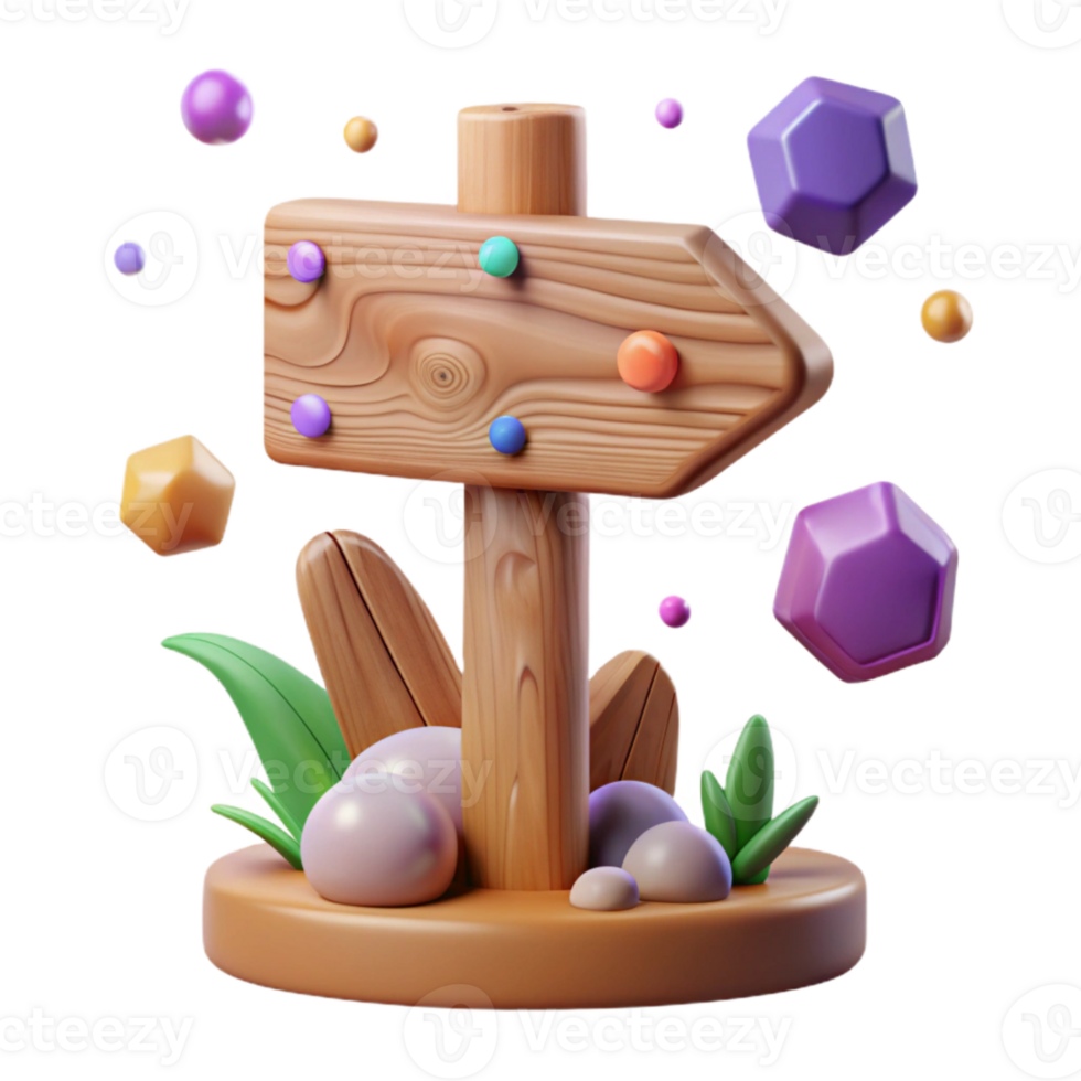 stunning modern Forest Wooden Signpost Transparent for Trail Marking professional png