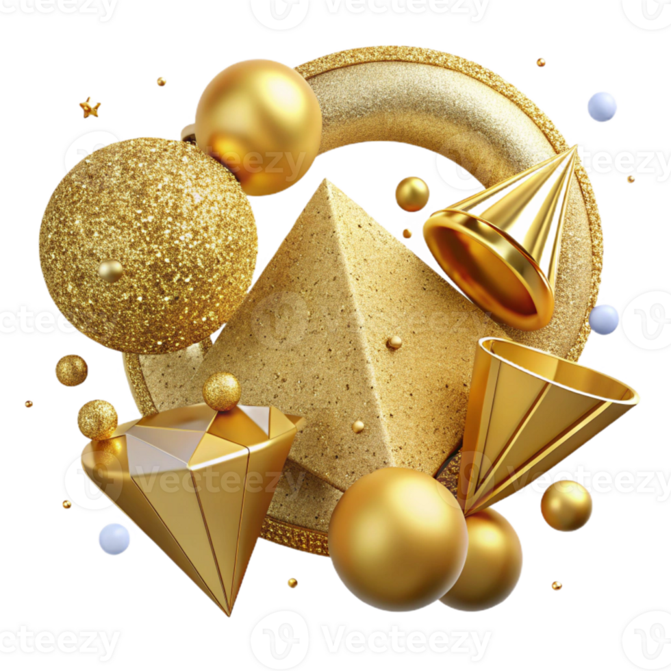 extraordinary vintage Gold Glitter Anniversary Border Design Transparent high resolution png
