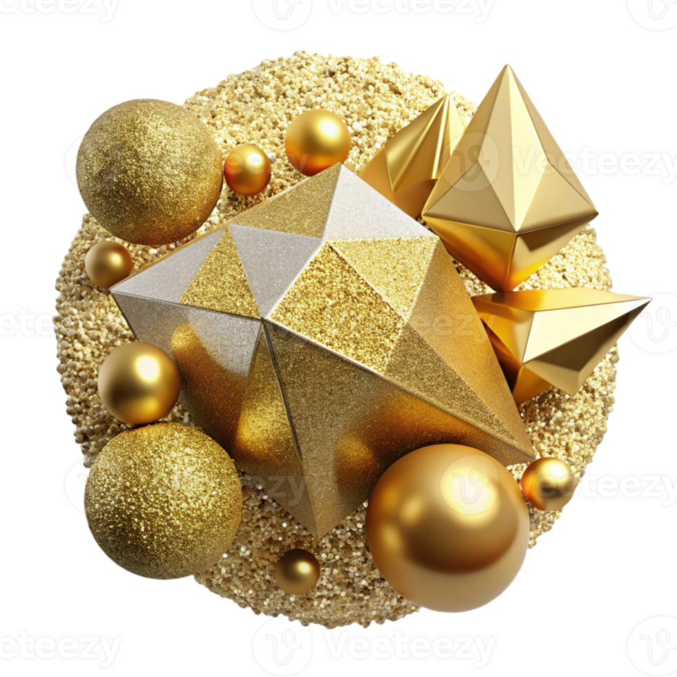 dramatic traditional Gold Glitter Sparkle Texture Isolated for Design detailed png