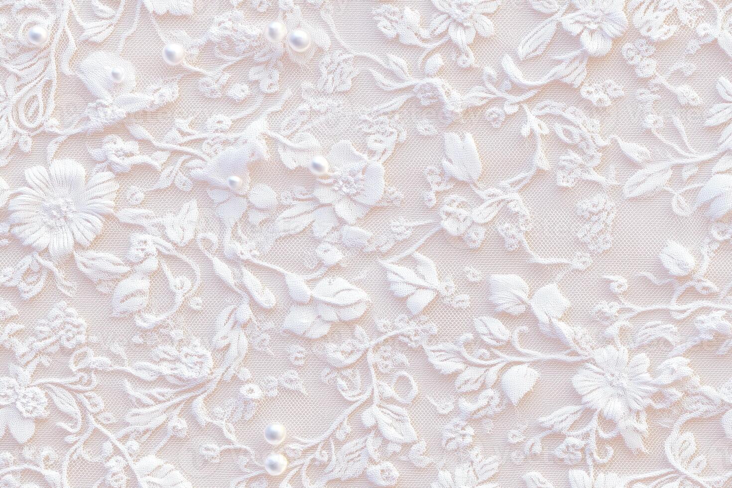 A close up of a white floral pattern photo