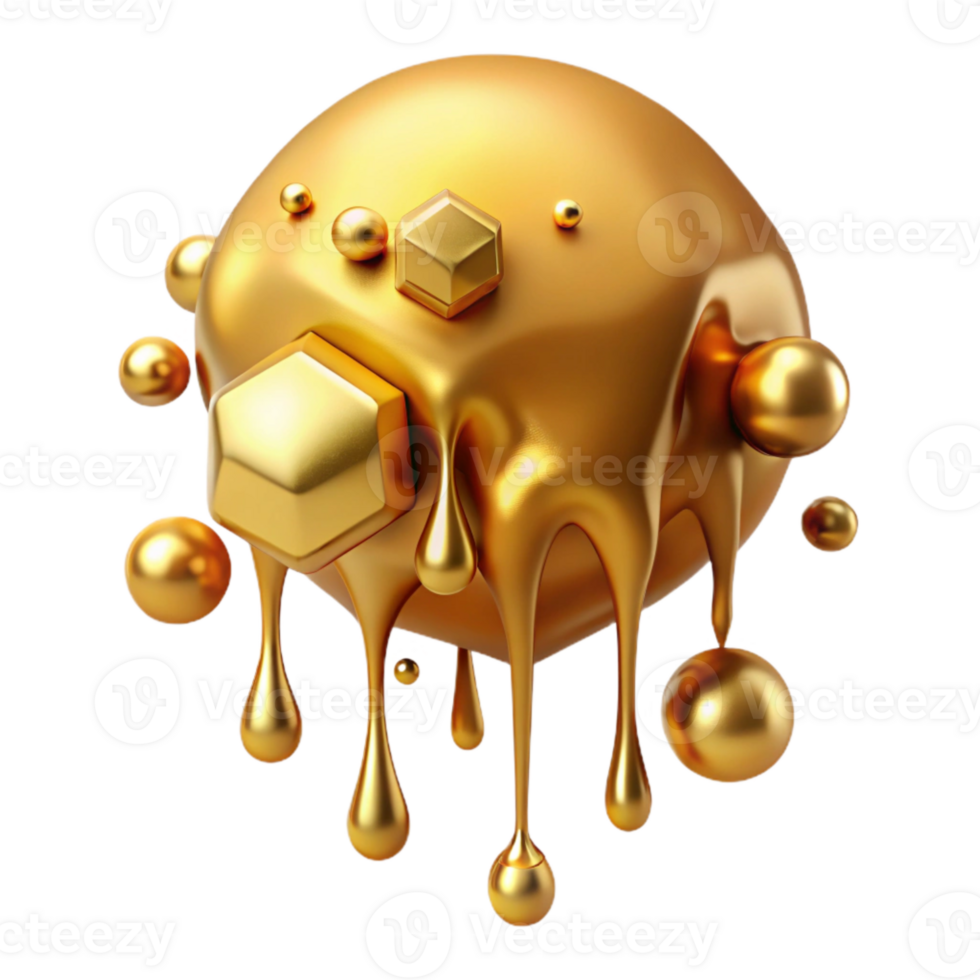 extraordinary rustic Gold Paint Dripping Texture Isolated Abstract exclusive png