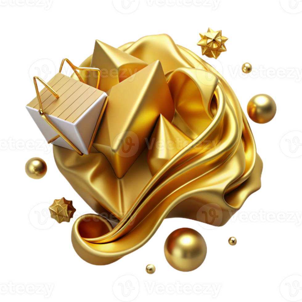 vibrant traditional Gold Paper Crumpled Texture Transparent Note original png