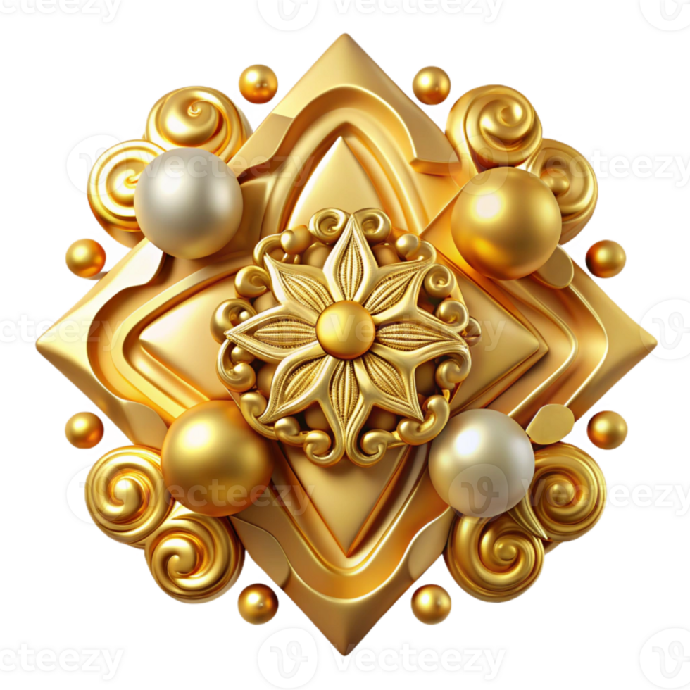 beautiful modern Gold Texture Damask Pattern Cutout Vintage genuine png