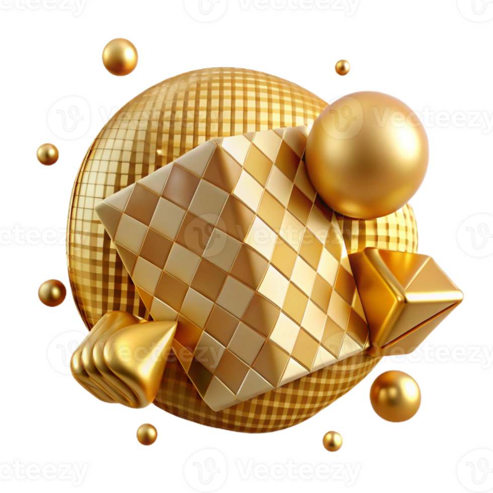 magnificent vintage Gold Texture Gingham Pattern Isolated Rustic exclusive png