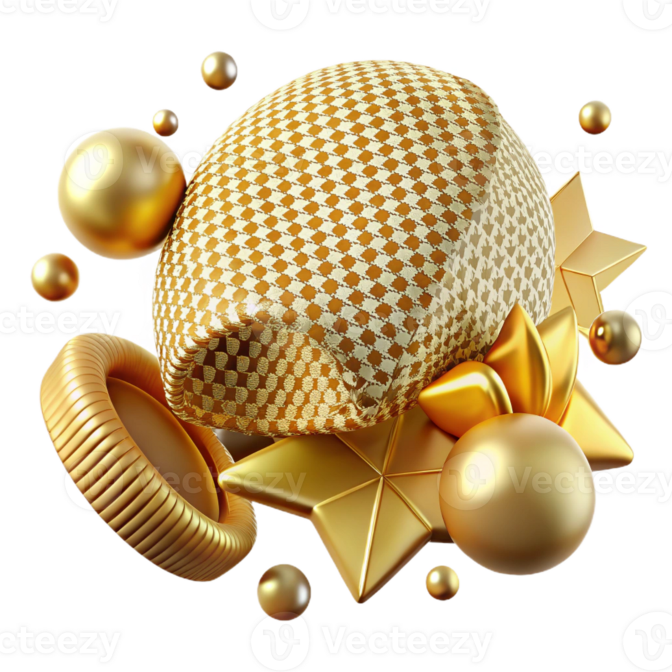 stunning minimalist Gold Texture Houndstooth Transparent Classic premium png