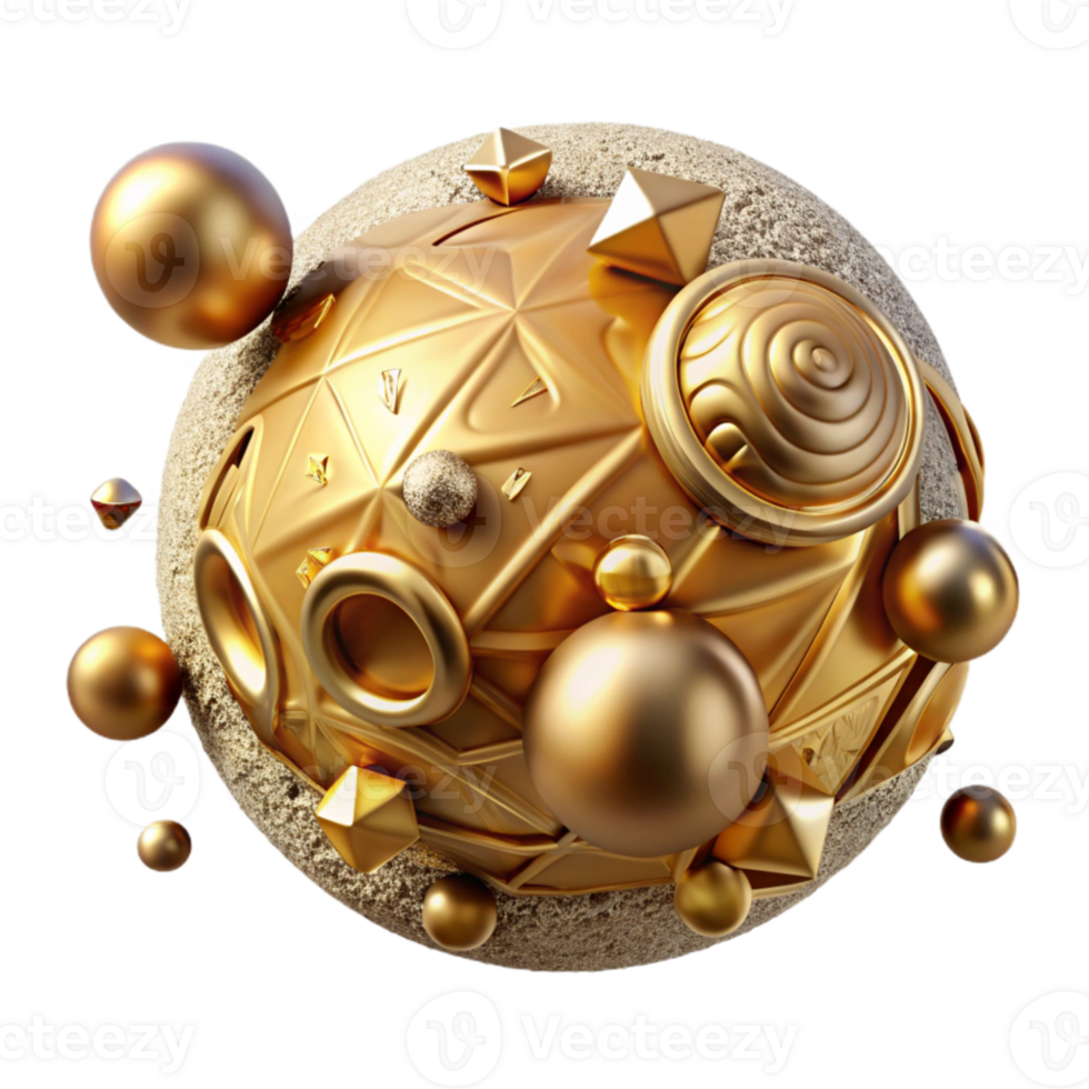 serene rustic Gold Texture Planet Surface Transparent Scifi high resolution png