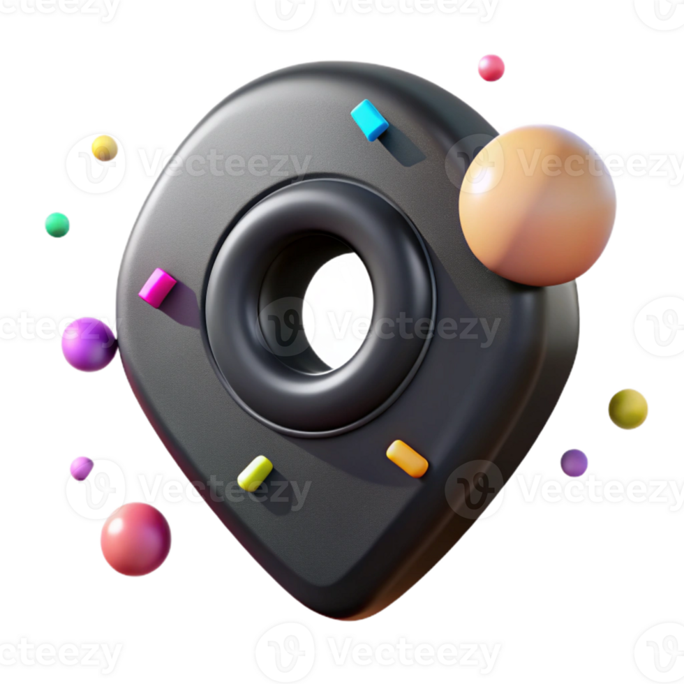 wonderful artistic Gps Tracker Device Icon Black Cutout for Navigation Systems detailed png