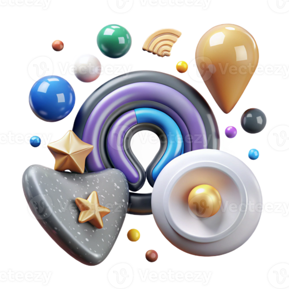 elegant classic Gps Signal Strength Indicator Icon Set Transparent for Navigation Device Display high resolution png