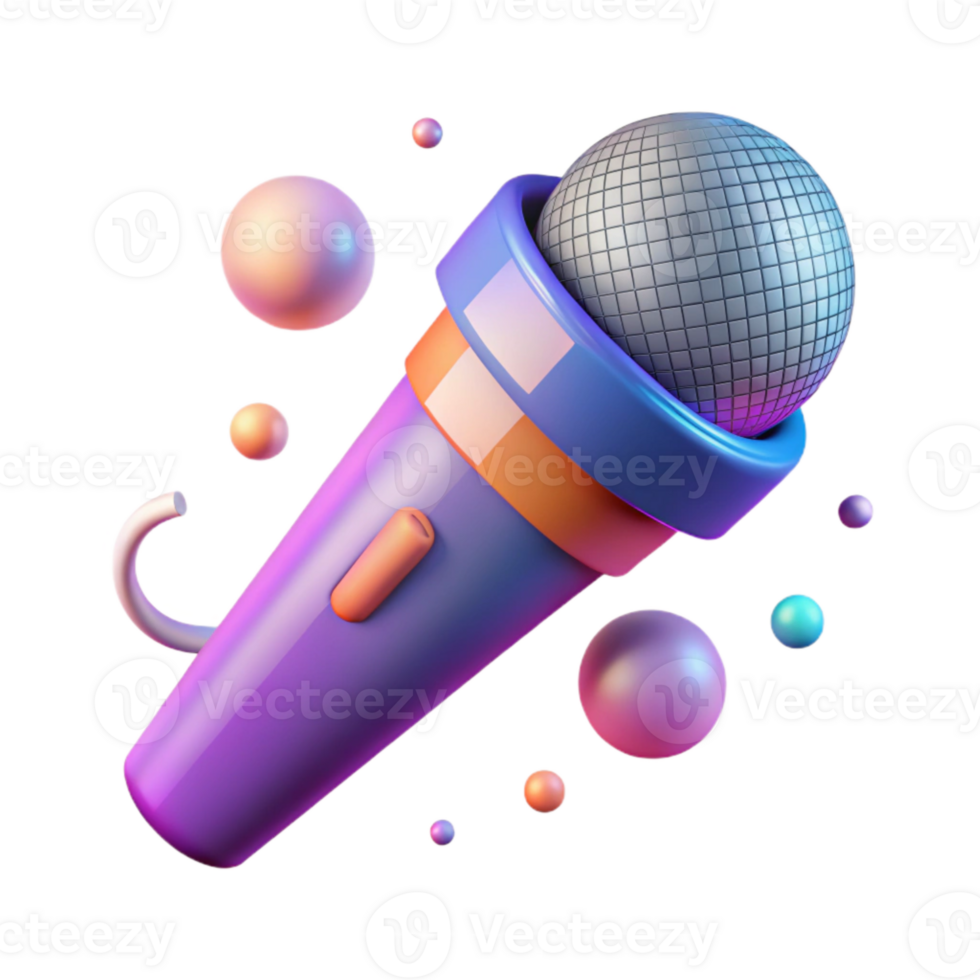 extraordinary creative Gradient Microphone Icon Transparent for Audio Recording Software authentic png