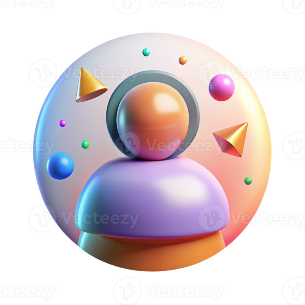 wonderful rustic Gradient User Avatar Isolated for Social Media Platforms detailed png