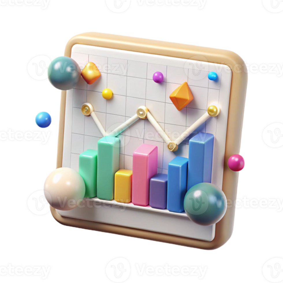 extraordinary artistic Graph Chart Transparent for Business Presentations premium png