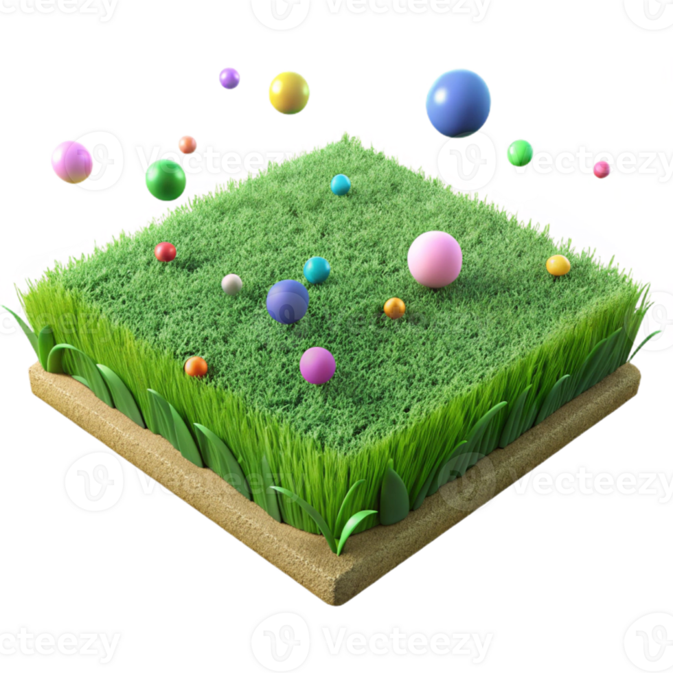elegant contemporary Grass Texture Green Field Landscape Cutout for Nature Backgrounds detailed png