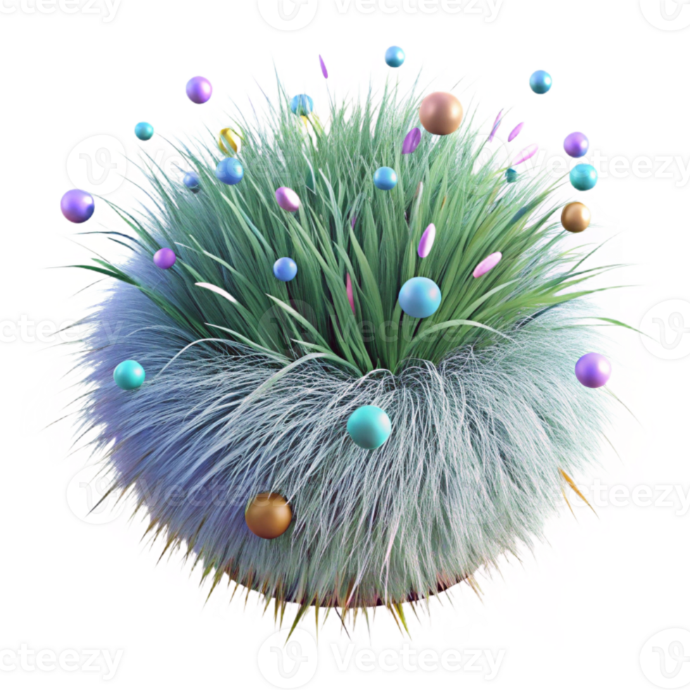 elegant abstract Grass Tuft Isolated Transparent for Realistic Compositing original png