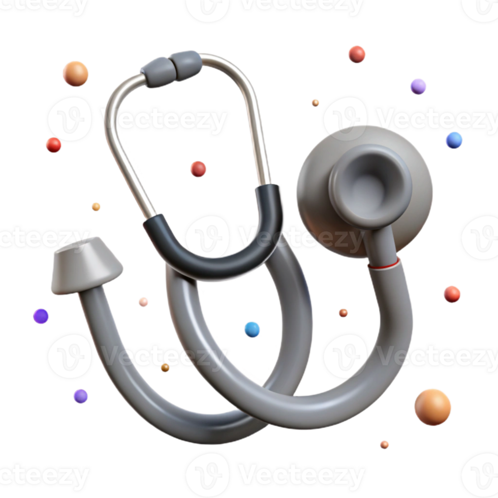 wonderful vintage Gray Medical Stethoscope Icon Cutout for Doctors and Physicians original png