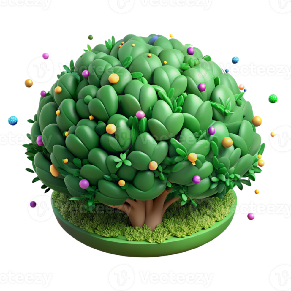 wonderful classic Green Bush Shrubbery Cutout for Garden Projects genuine png