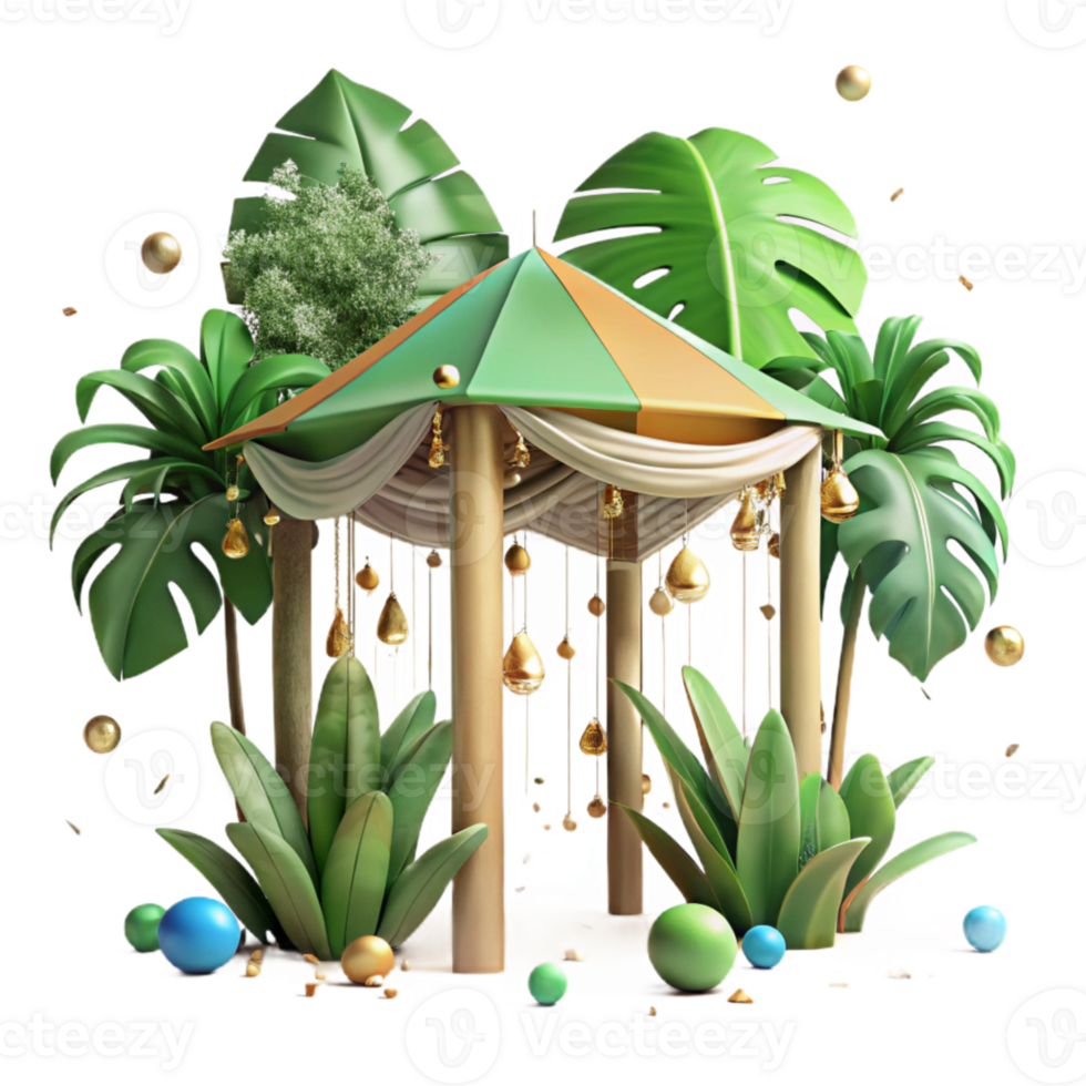 wonderful contemporary Green Canopy Nature Illustration Isolated authentic png