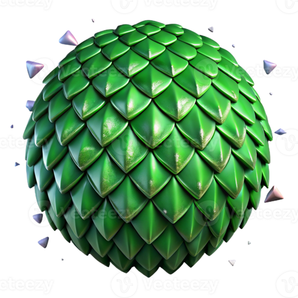 dramatic minimalist Green Dragon Scales Pattern Isolated Cutout Reptile Design exclusive png