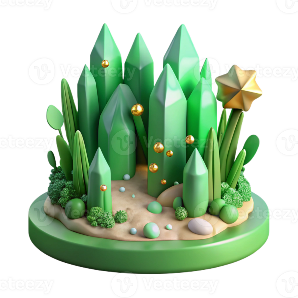 extraordinary classic Green Forest Edge Isolated for Landscape Design authentic png