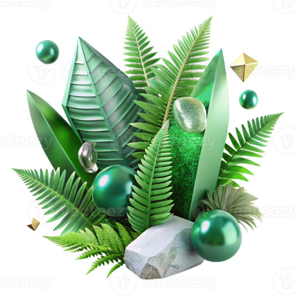 dramatic traditional Green Forest Ferns Transparent for Botanical Illustrations high resolution png