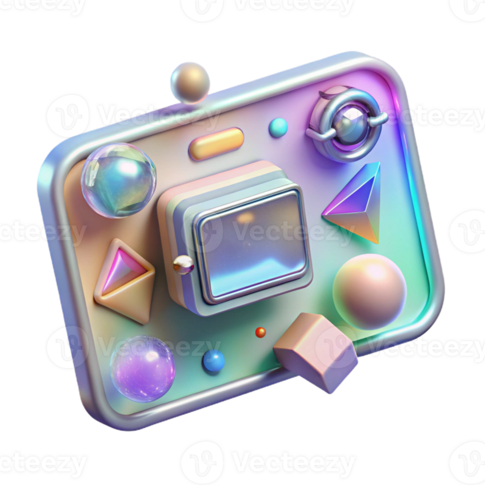 extraordinary classic Holographic Interface Cutout with Touch Controls for Tech Design premium png